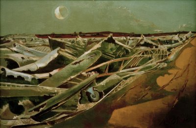 Dode Zee door Paul Nash