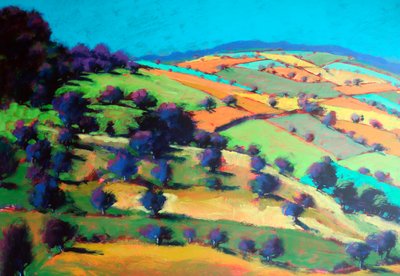 Barrowwake Looking Northwest (Detail #1), 2025 (acryl op board) door Paul Powis