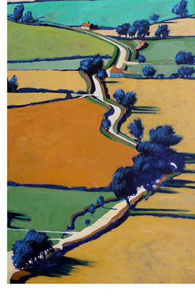Landweg Lente door Paul Powis