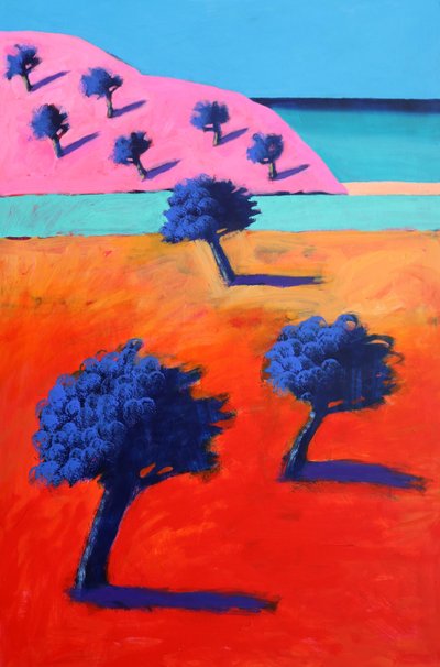 Ibiza I #1, 2022 (acryl op board) door Paul Powis
