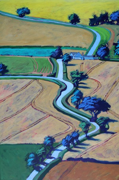 Zomerweg (detail) door Paul Powis