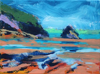 Pembroke, 2021 (acrylverf op doek) door Paul Powis