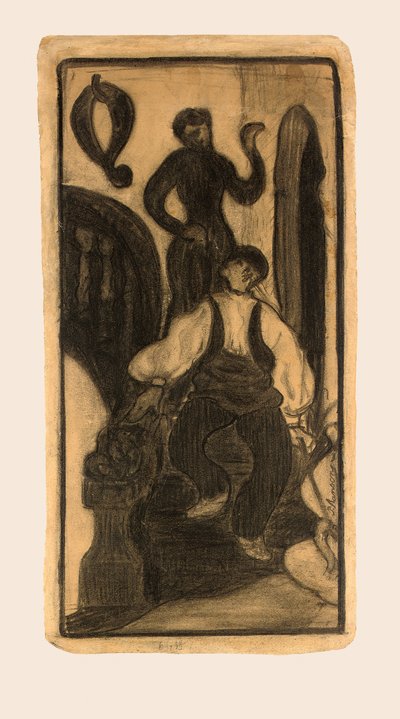 Trap in een herberg, Baskenland door Paul Elie Ranson