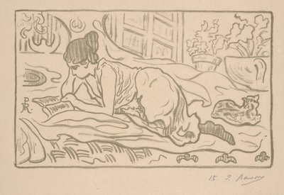 De liggende lezer door Paul Elie Ranson