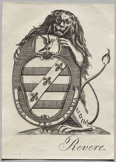 Boekplaat: Wapen door Paul Revere II