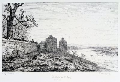 Batterij van St. Ouen, Beleg van Parijs, 1870-1871 door Paul Roux