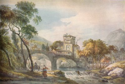 Een Klassiek Landschap, ca. 18e eeuw door Paul Sandby