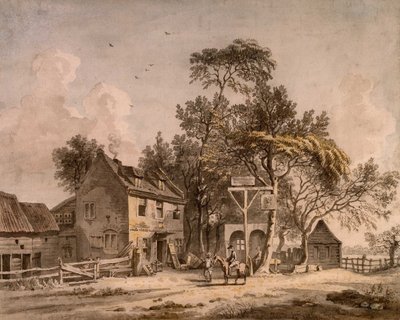 Een openbaar huis door Paul Sandby, RA door Paul Sandby