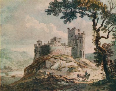 Een oud kasteel door Paul Sandby