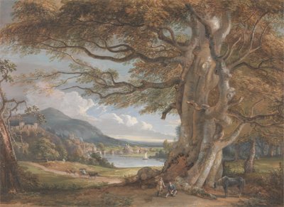 Bridgenorth, Shropshire door Paul Sandby