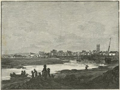 Cardiff vanuit het zuiden door Paul Sandby