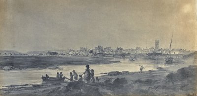 Cardiff vanuit het zuiden door Paul Sandby
