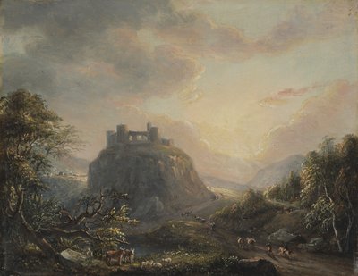Landschap met een kasteel door Paul Sandby