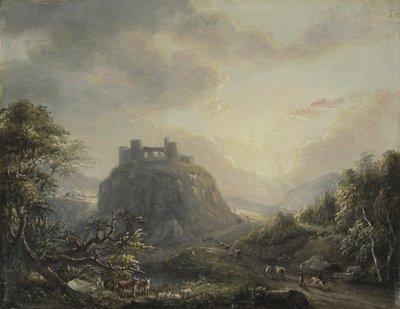 Landschap met een Kasteel door Paul Sandby