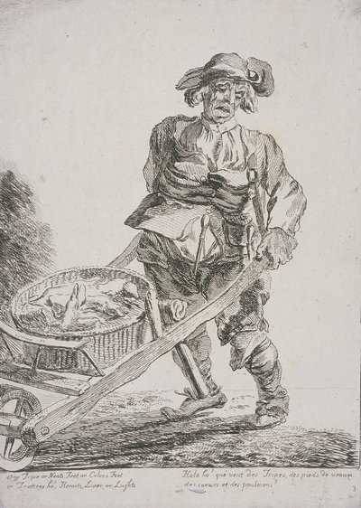 Afvalverkoper, kreten van Londen, 1760 door Paul Sandby
