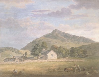 Hooien bij Dolwyddelan onder Moel Siabod, Noord-Wales, c.1776-86 door Paul Sandby