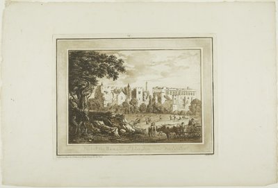 Deel van de overblijfselen van Llanphor, nabij Pembroke, uit Twaalf Zichten in Aquatinta van Tekeningen ter Plaatse Gemaakt in Zuid-Wales door Paul Sandby