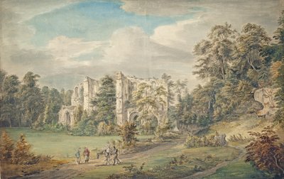 Roche Abbey, Yorkshire door Paul Sandby