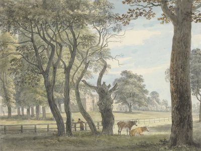 Het Kruitmagazijn, Hyde Park, c.1790 door Paul Sandby