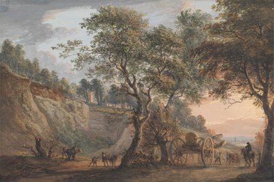 Uitzicht op Charlton, Kent door Paul Sandby