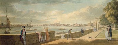 Uitzicht op Westminster vanaf het terras van Somerset House door Paul Sandby