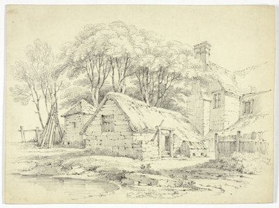 Boerderijgebouwen door Paul Sandby Munn