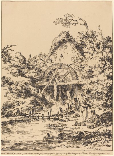 Oude Watermolen door Paul Sandby Munn