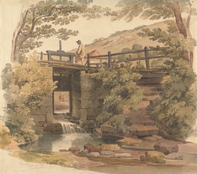 De sluis bij Slough door Paul Sandby Munn