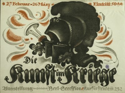 Poster die een tentoonstelling van 
