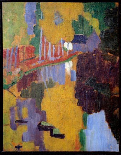 De talisman, het liefdesbos aven door Paul Sérusier