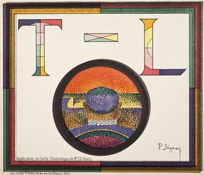 Toepassing van de chromatische cirkel van de heer Charles Henry door Paul Signac
