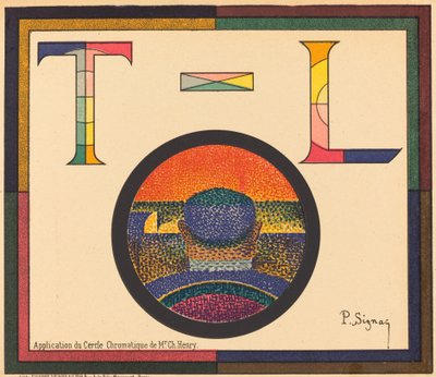 Toepassing van de Chromatische Cirkel van Mr. Ch. Henry door Paul Signac