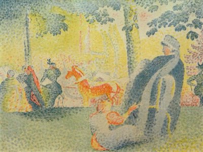 Op de Champs-Elysées door Paul Signac