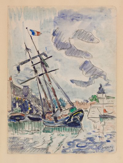 Boot in Haven door Paul Signac