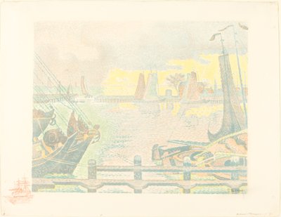 Boten in Vlissingen door Paul Signac