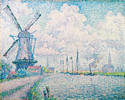 Kanaal in Overschie door Paul Signac