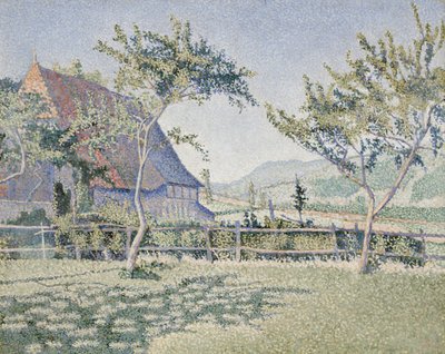 Comblat-le-Château, de weide, Opus 161, juni-juli 1887 door Paul Signac