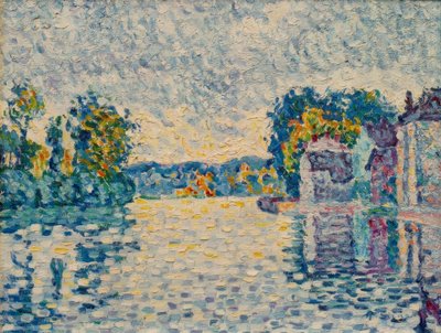 De Seine bij Samois door Paul Signac