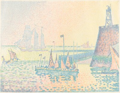 Avond door Paul Signac