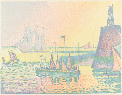 Avond door Paul Signac