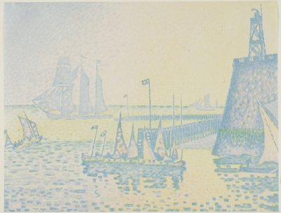 Avond door Paul Signac