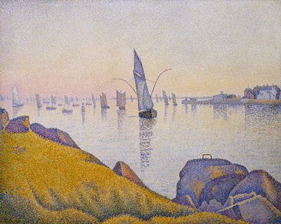 Avondrust, Concarneau, Opus 220 (Allegro Maestoso) door Paul Signac