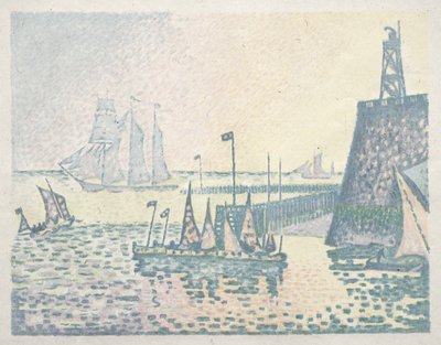 Avond, De Steiger in Vlissingen door Paul Signac