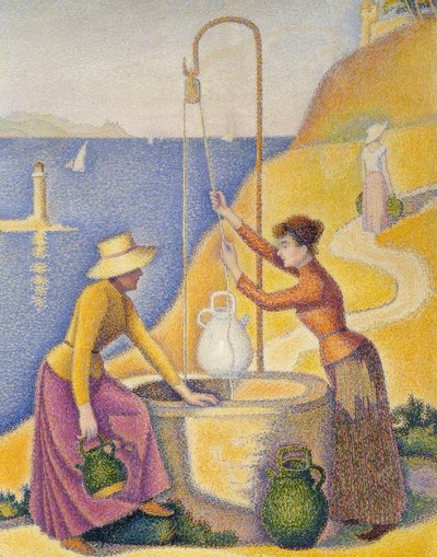 Vrouwen bij de put (Opus 238) door Paul Signac