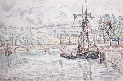 Hennebont door Paul Signac