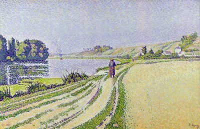 Herblay, de rivier door Paul Signac