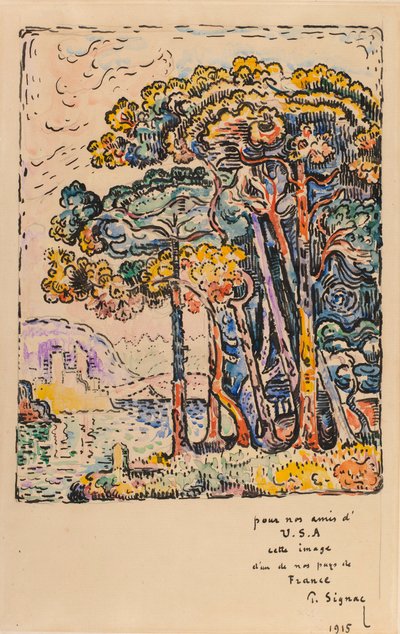 Landschap door Paul Signac