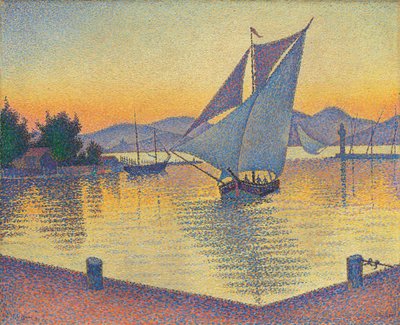 De haven bij zonsondergang, Opus 236 door Paul Signac