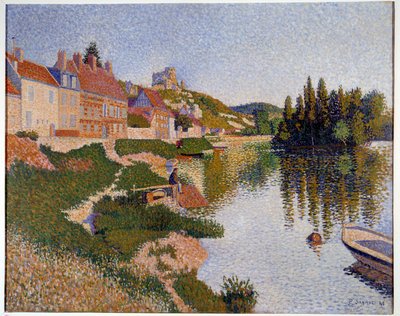 Les Andelys, de oever door Paul Signac