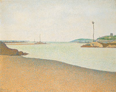 Les Balises, Saint-Briac, 1890 door Paul Signac